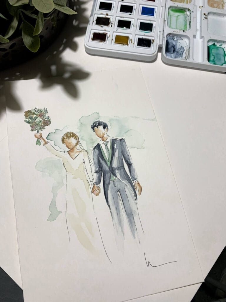 Live painting para bodas
